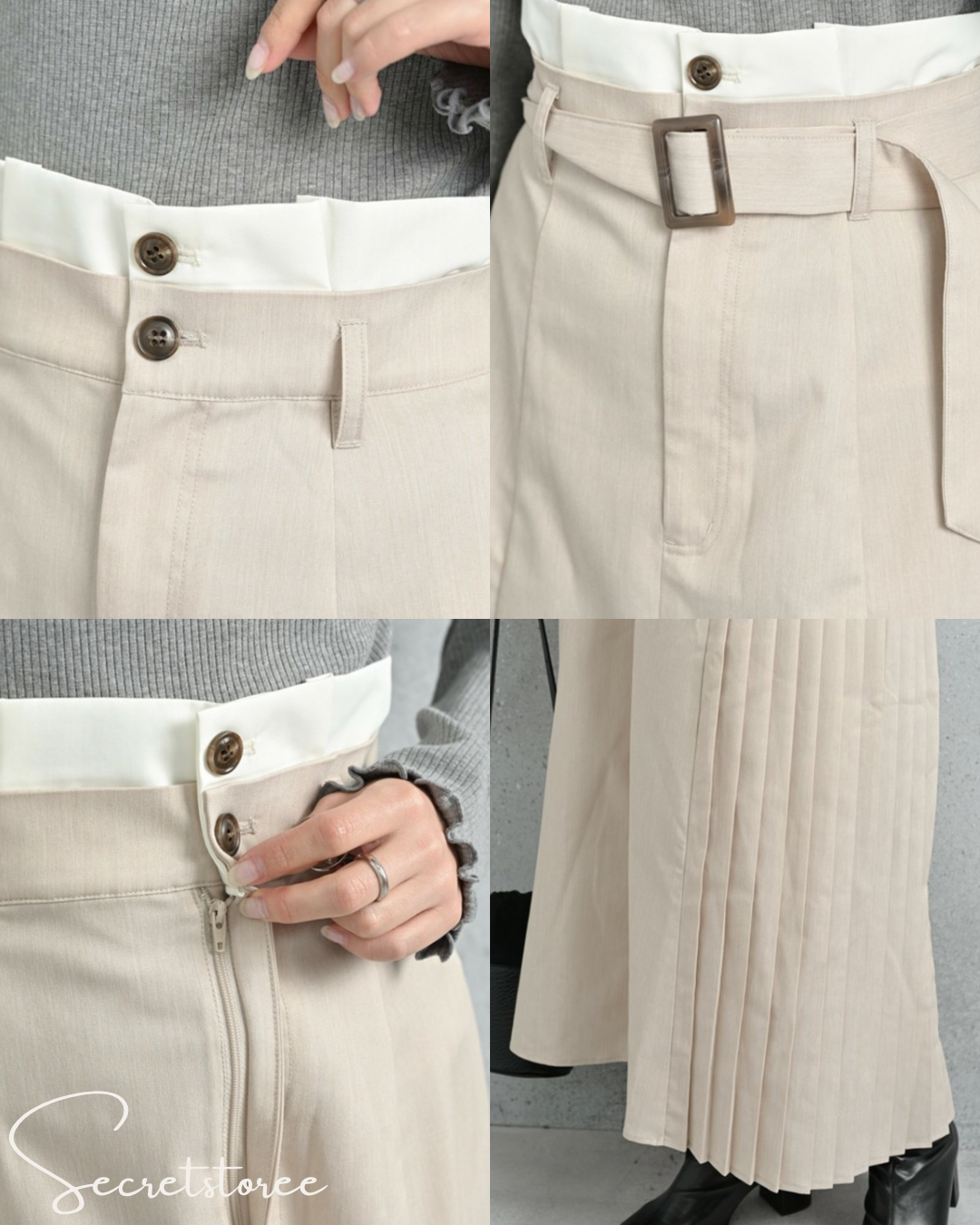 🇯🇵日本|拼色裙頭皺摺裙(3色入)skirt
★ 產品編號🔎 SS-s12158315