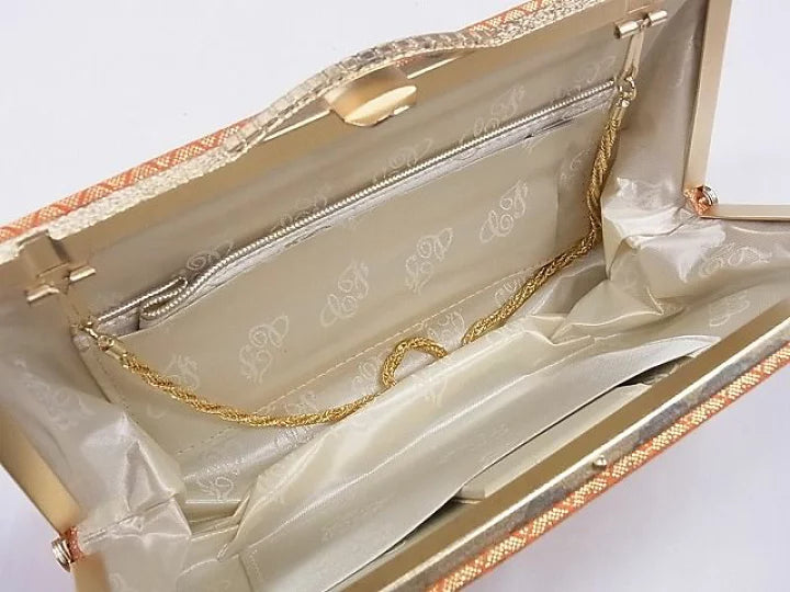 🇯🇵JAPAN Vintage ♡|金襴錦織西陣織和裝手袋 口金包草履套裝🔎ss-vin030
