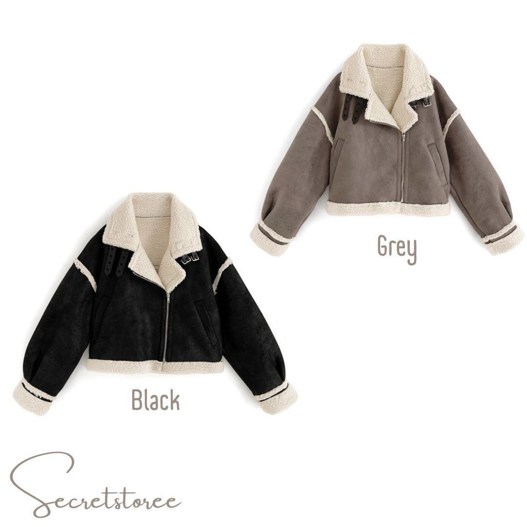 🇯🇵日本 人造羊毛皮騎士外套 Faux shearling riders jacket 🔎 ɪᴛᴇᴍ ɴᴏ.:SS-jgk9178d0