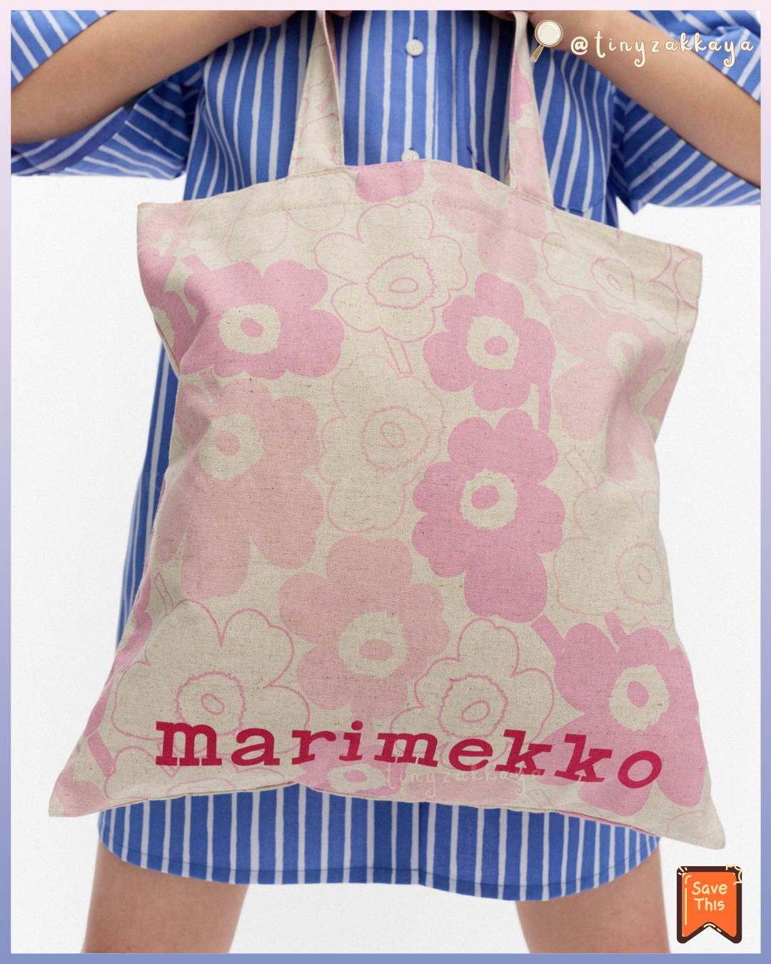 🇯🇵日本限定 ♥ Marimekko Vankka Piirto Unikko Tote Bag 手提包|環保袋 トートバッグ \ 夠大又實用!輕鬆carry住高質感氛圍 /