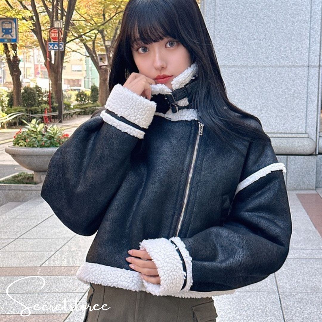 🇯🇵日本 人造羊毛皮騎士外套 Faux shearling riders jacket 🔎 ɪᴛᴇᴍ ɴᴏ.:SS-jgk9178d0