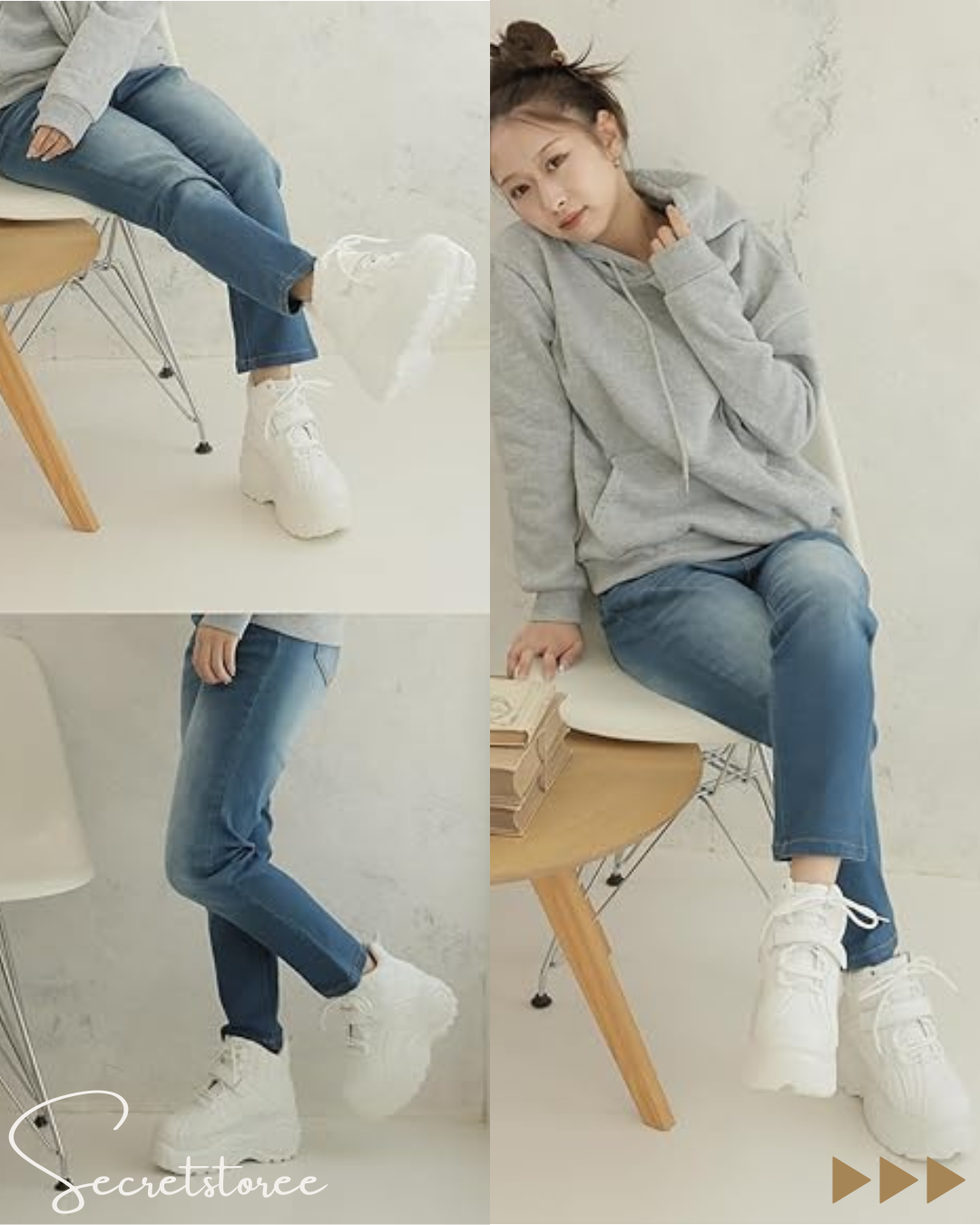 🇯🇵Japan|A must-have for height enhancement and slimming! Lightweight platform shoes in 2 colors
★ Product number 🔎 SS-s11640584S2