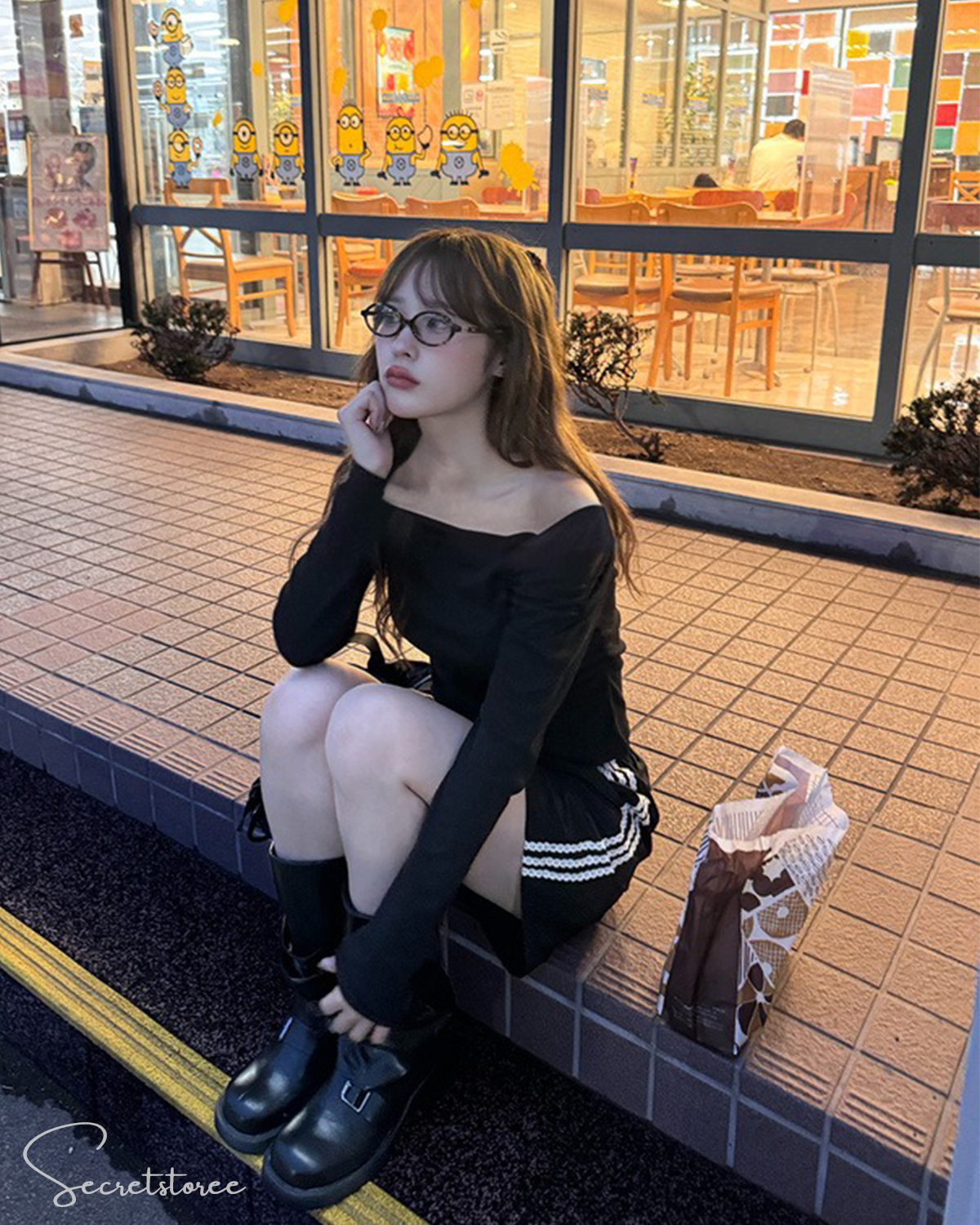 🇯🇵日本 垂墜露肩剪裁不對稱褶皺上衣 Draped Strapless Asymmetric Ruffle Top 🔎 ɪᴛᴇᴍ ɴᴏ.: SS-jgdk12610