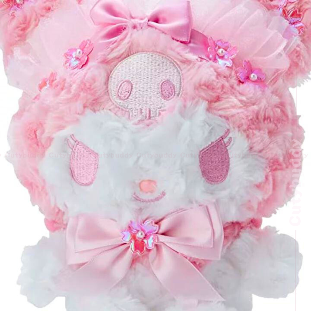 🇯🇵日本 SANRIO Kuromi Cherry Blossom style plush doll puppet 可羅米櫻花色公仔 サンリオ クロミちゃん ぬいぐるみ サクラ プレゼント グッズ コレクション 限定