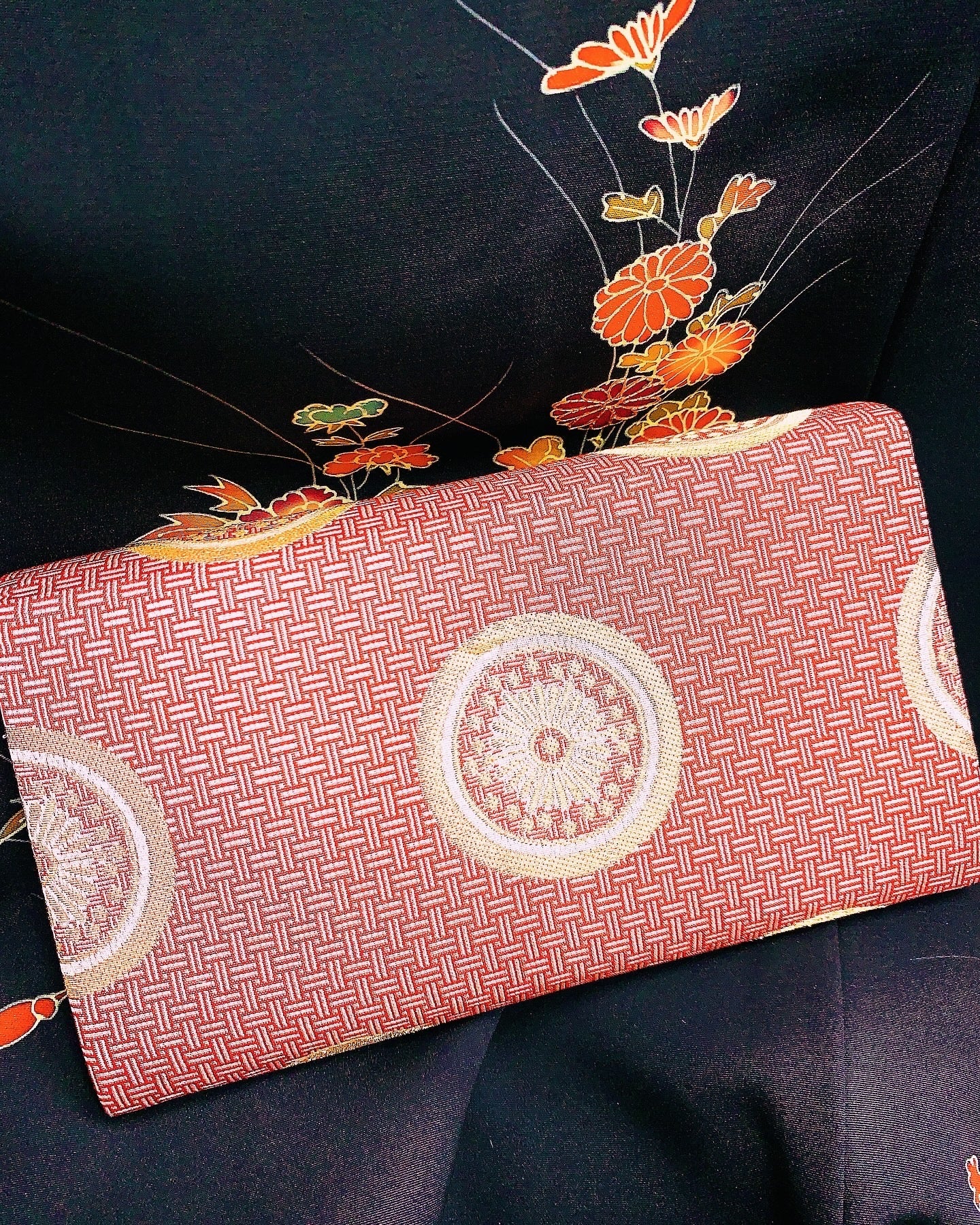 🇯🇵JAPAN Vintage ♡ Bags (Frame Purse/Frame Clutch/Kuchi Bag/Wallet)| 🇯🇵Japanese Vintage♡ Handbags (Gold Nishiki Woven Nishijin Woven Japanese Handbags/Pocket Gold Bags/Purse Bags)|🔎 ss-vin098 & ss-vin100