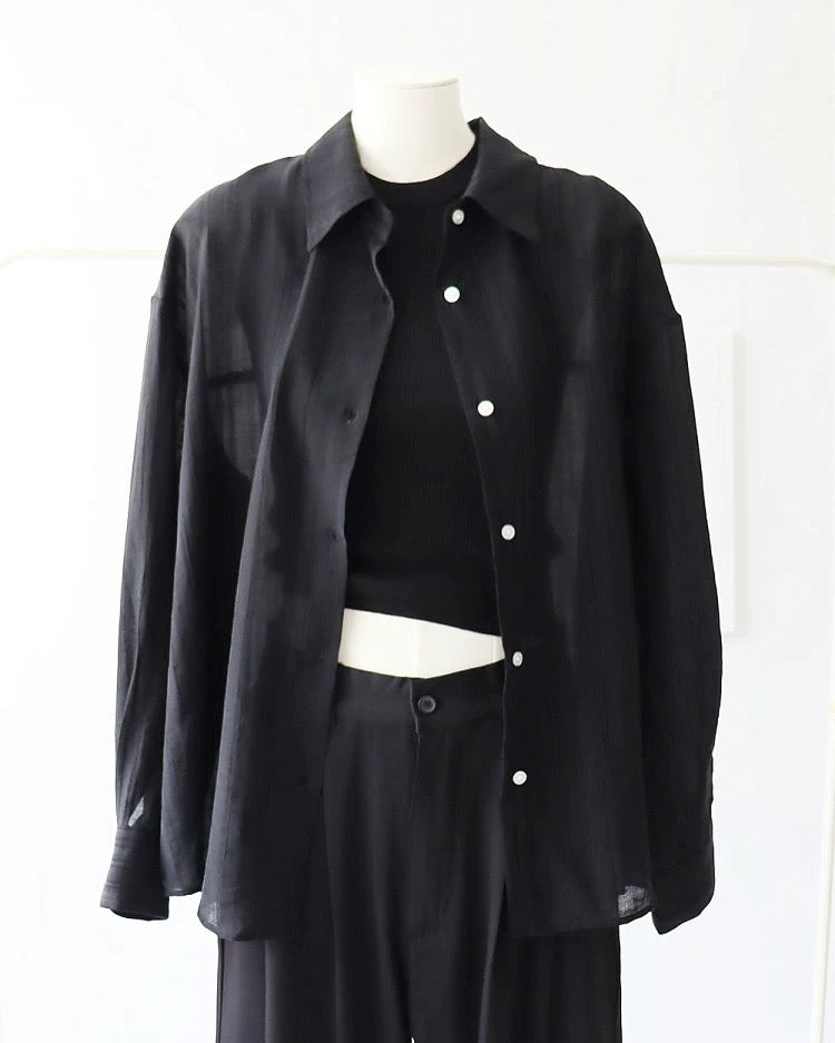 🇯🇵日本 後開衩緞帶蝴蝶結半透襯衫
◇ Japan Back slit ribbon sheer shirt
🔎 ɪᴛᴇᴍ ɴᴏ.: SS-jt274326