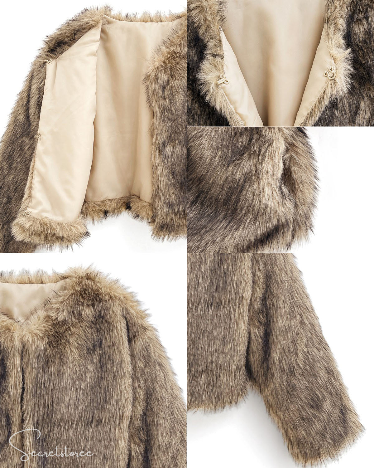 🇯🇵日本 混色型格毛毛短外套 Mixed ecofur short length jacket 🔎 ɪᴛᴇᴍ ɴᴏ.: SS-jgkd1020