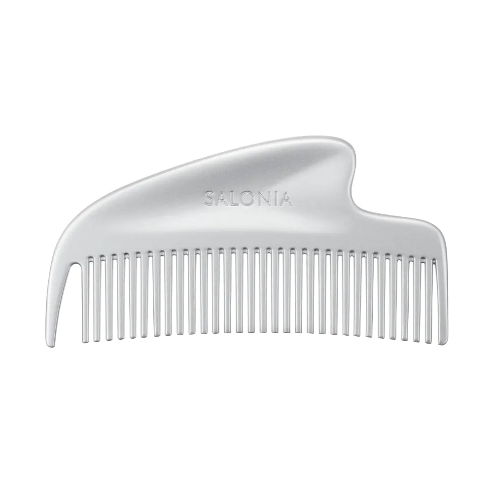 🇯🇵JAPAN ♥ SALONIA Glossy Care Metal Kassa Comb Glossy hair care metal scraping comb