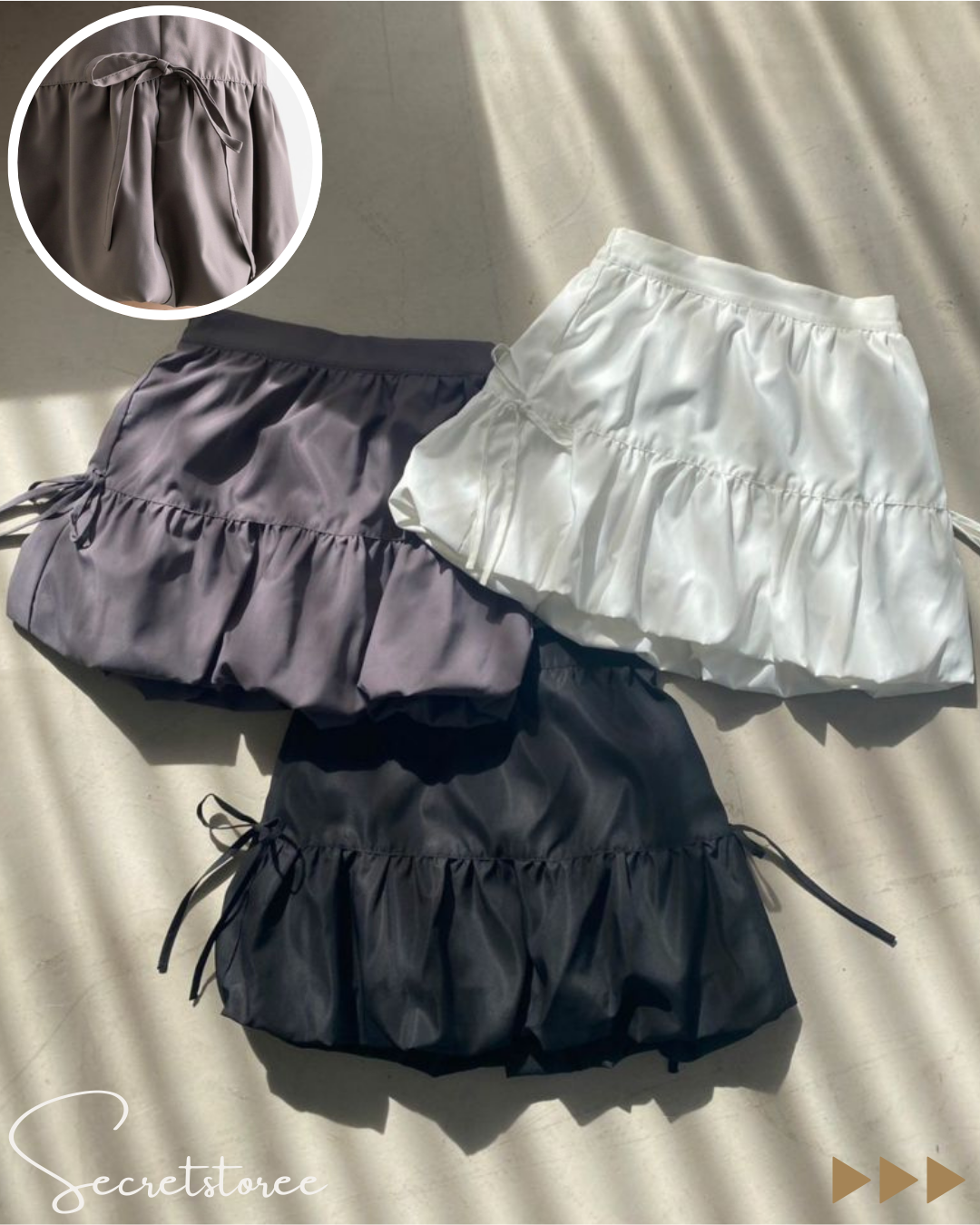 🇯🇵Japan|Fluffy Balloon Mini Skirt (3 Colors)
★ Product number 🔎 SS-odo1041010070