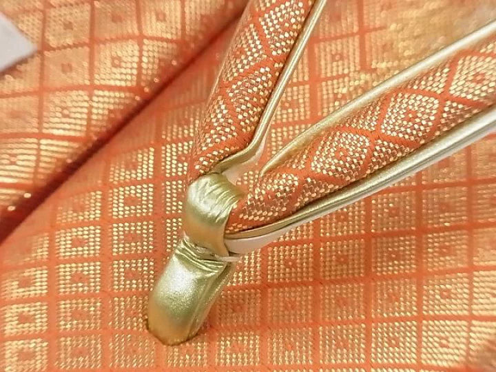 🇯🇵JAPAN Vintage ♡|金襴錦織西陣織和裝手袋 口金包草履套裝🔎ss-vin030