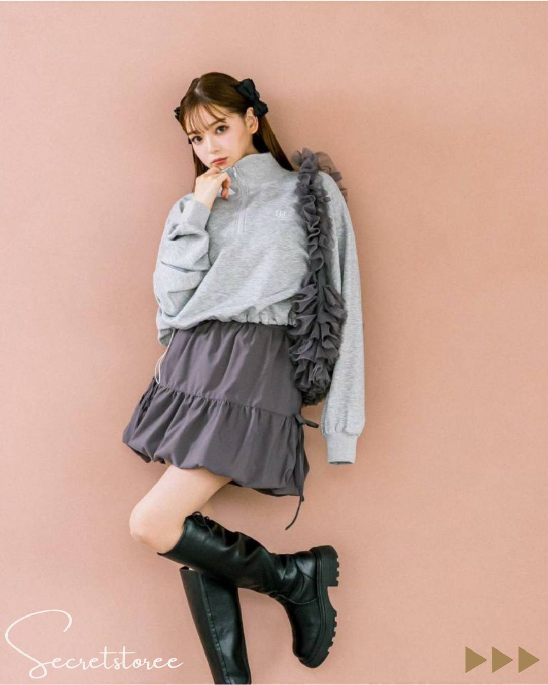 🇯🇵Japan|Fluffy Balloon Mini Skirt (3 Colors)
★ Product number 🔎 SS-odo1041010070