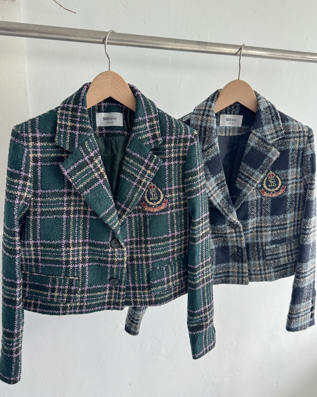 🇰🇷KOREA
♥ 英倫風格仔短外套 checked outer SS-KSS99079410