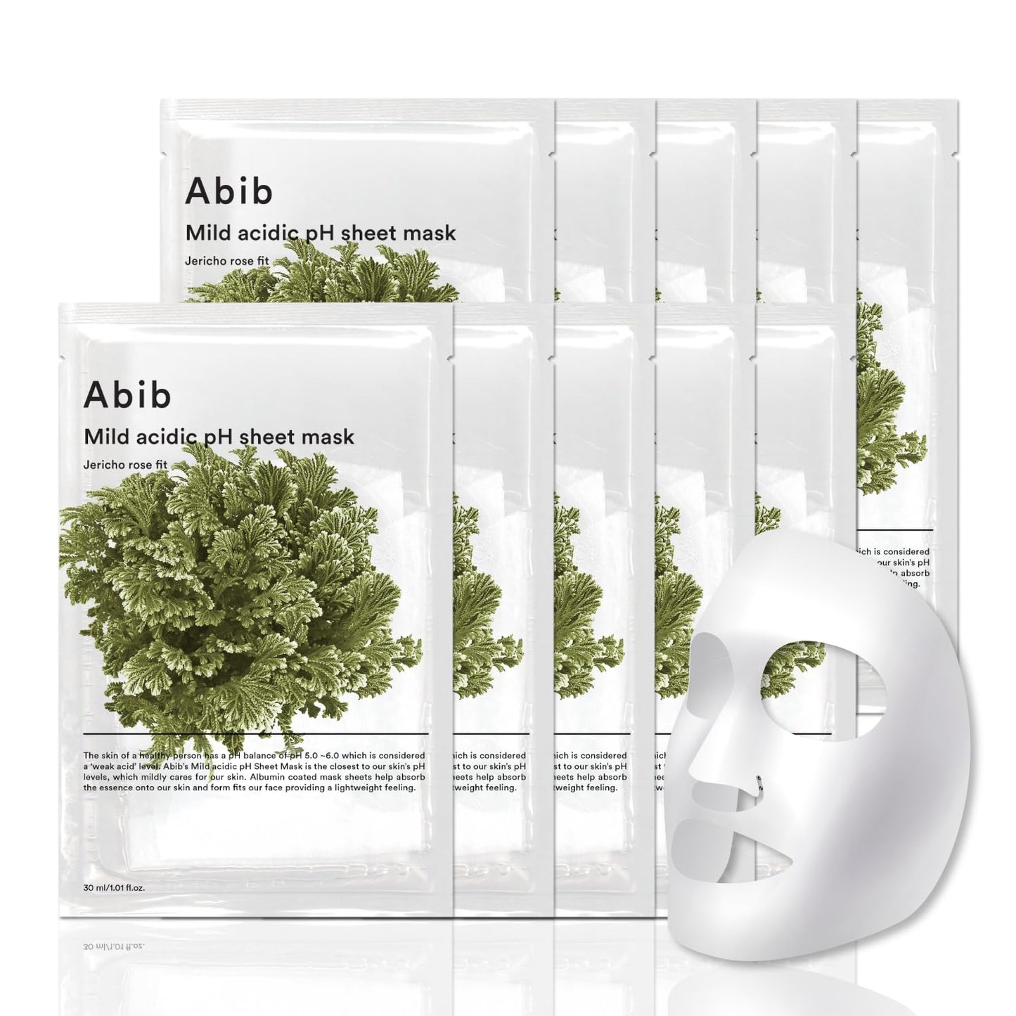 🇰🇷Korea ABIB Mild Acidic Reservoir Mask Set Mild Acidic PH Mask Jericho Rose Fit (30ml) 10 pieces