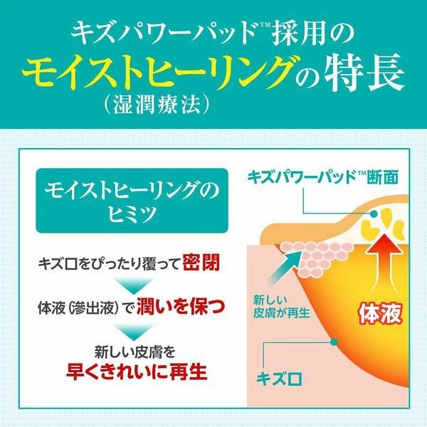 🇯🇵Japan JOHNSON BAND-AID Scratch Power Pad Jumbo Size |No scars left after use|Band-Aid super healing waterproof treatment artificial skin adhesive tape large (3 pieces) バンドエイドキズパワーパッド/ジャンボサイズ(3 pieces)