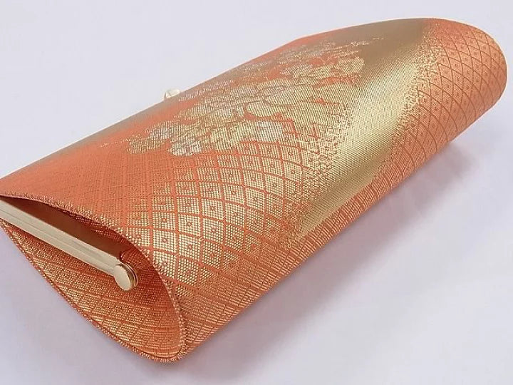 🇯🇵JAPAN Vintage ♡|金襴錦織西陣織和裝手袋 口金包草履套裝🔎ss-vin030