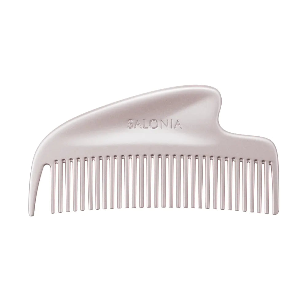 🇯🇵JAPAN ♥ SALONIA Glossy Care Metal Kassa Comb Glossy hair care metal scraping comb