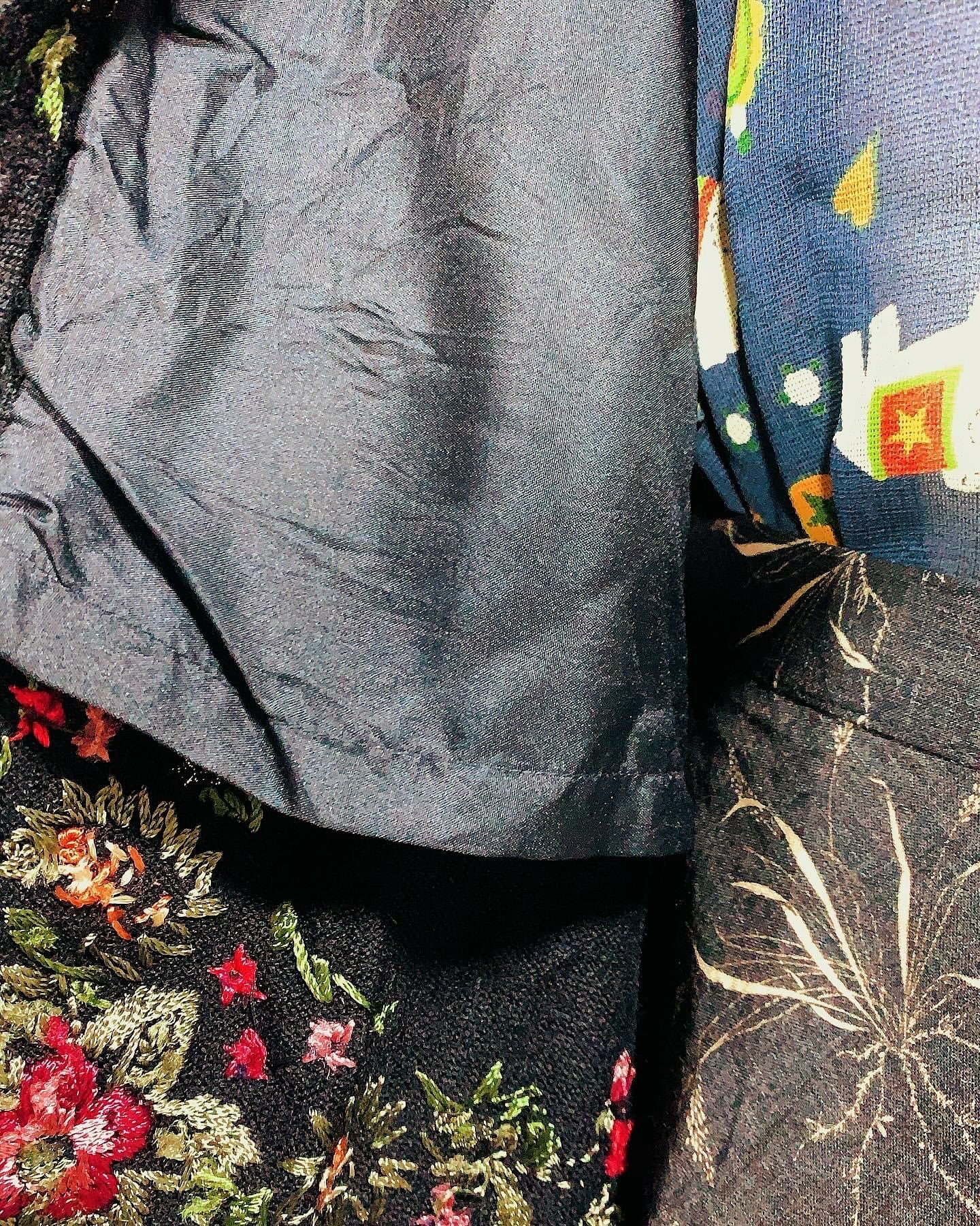 🇯🇵日本古著 Vintage Black Rose Outer 刺繡玫紅外套 🔎 ss-vin068