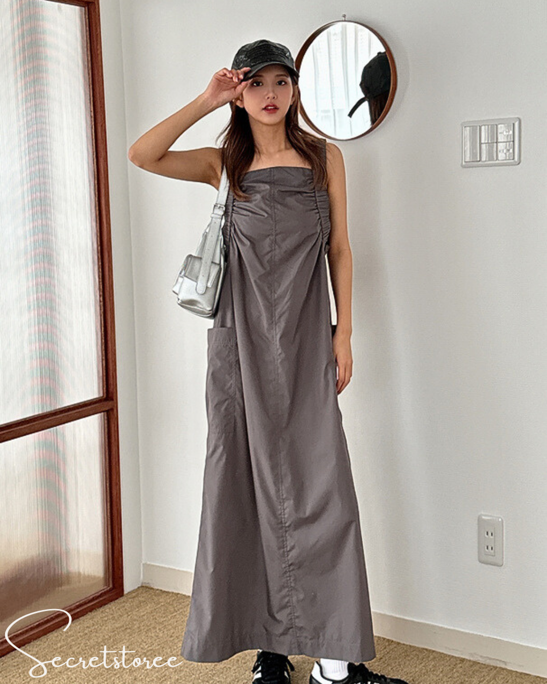 🇯🇵Japanese gathered shoulder casual dress one piece
★ Product Code 🔎 SS-jgan1556