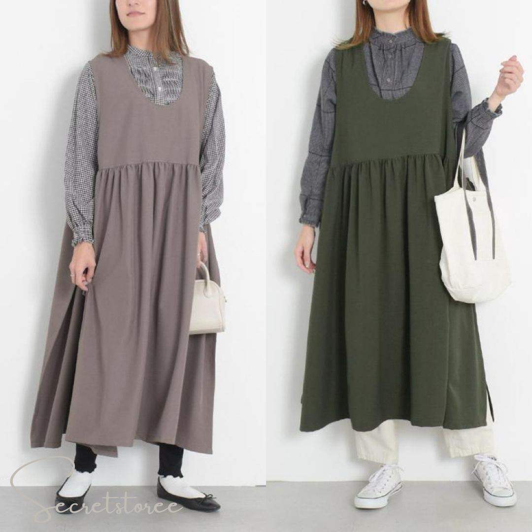 🇯🇵日本|側邊蝴蝶結2way超大擺連身裙(2色)🔎 SS-63-3091