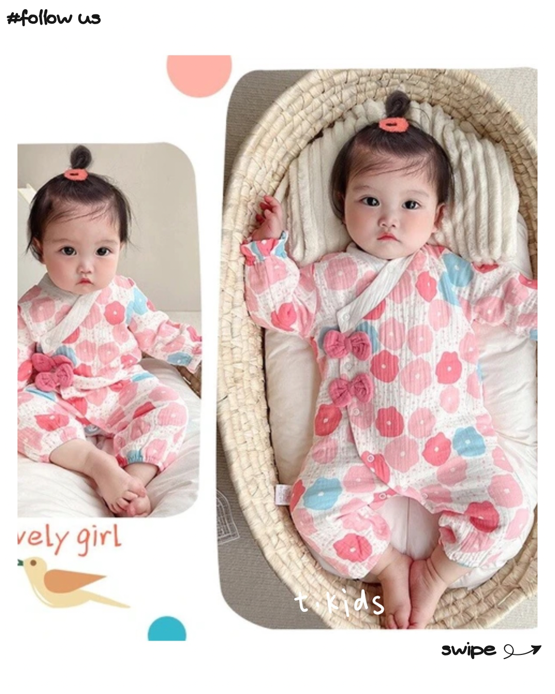 🇯🇵日本|Jinbei rompers for babies, newborns, kids, children's clothing 花花蝴蝶結兒童浴衣甚平
甚平ロンパース ベビー 新生児 キッズ 子供服