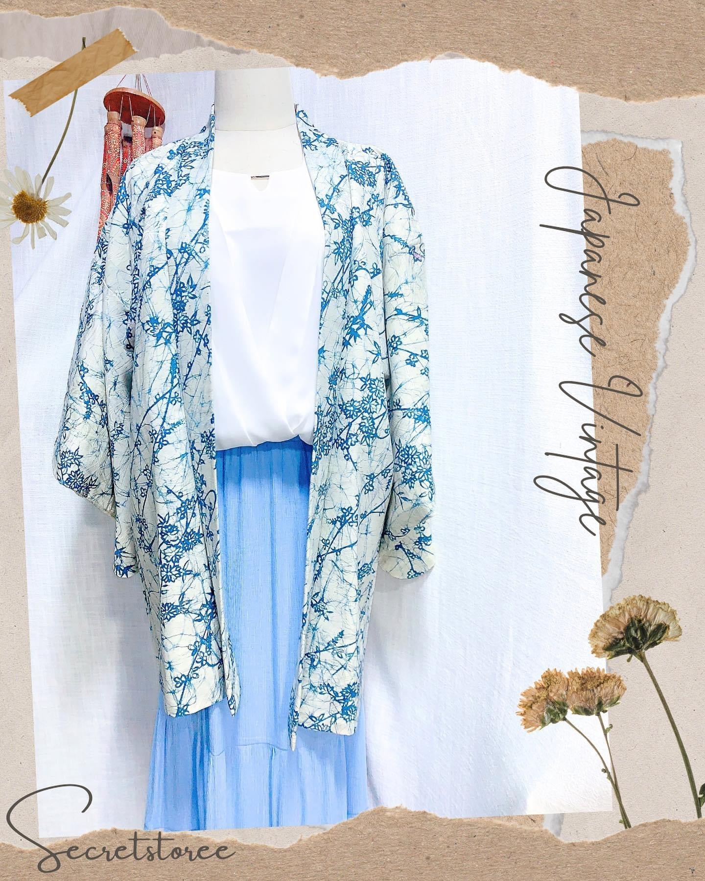🇯🇵JAPAN Vintage ♡ Clothes(Haori/Kimono/Yukata)| 🇯🇵日本古著 ♡ 衣服(👘羽織/和服/浴衣)|🔎SS-vin035