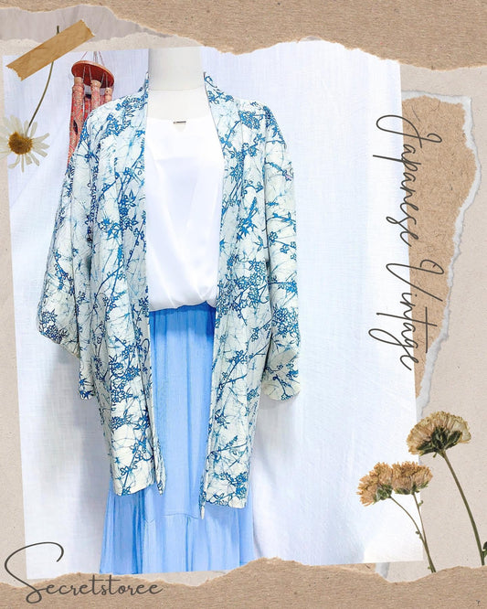 🇯🇵JAPAN Vintage ♡ Clothes (Haori/Kimono/Yukata)| 🇯🇵Japanese Vintage ♡ Clothes (👘Haori/Kimono/Yukata)|🔎SS-vin035
