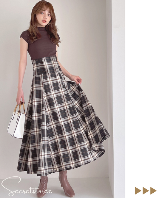 🇯🇵Japan|Plaid Back Palace Tie Dress
 ★ Product Code 🔎 SS-grut0934