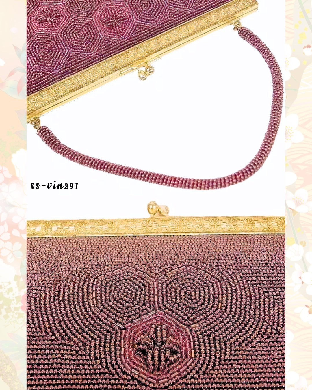 🇯🇵JAPAN Vintage ♡ Bags (Frame Purse/Frame Clutch/Kuchi Bag/Wallet)| 🇯🇵Japanese Vintage♡ Handbags (Golden Nishiki Woven Nishijin Woven Japanese Handbags/Pocket Gold Bags/Wallet)|🔎 ss-vin297|ss-vin298|ss-vin299