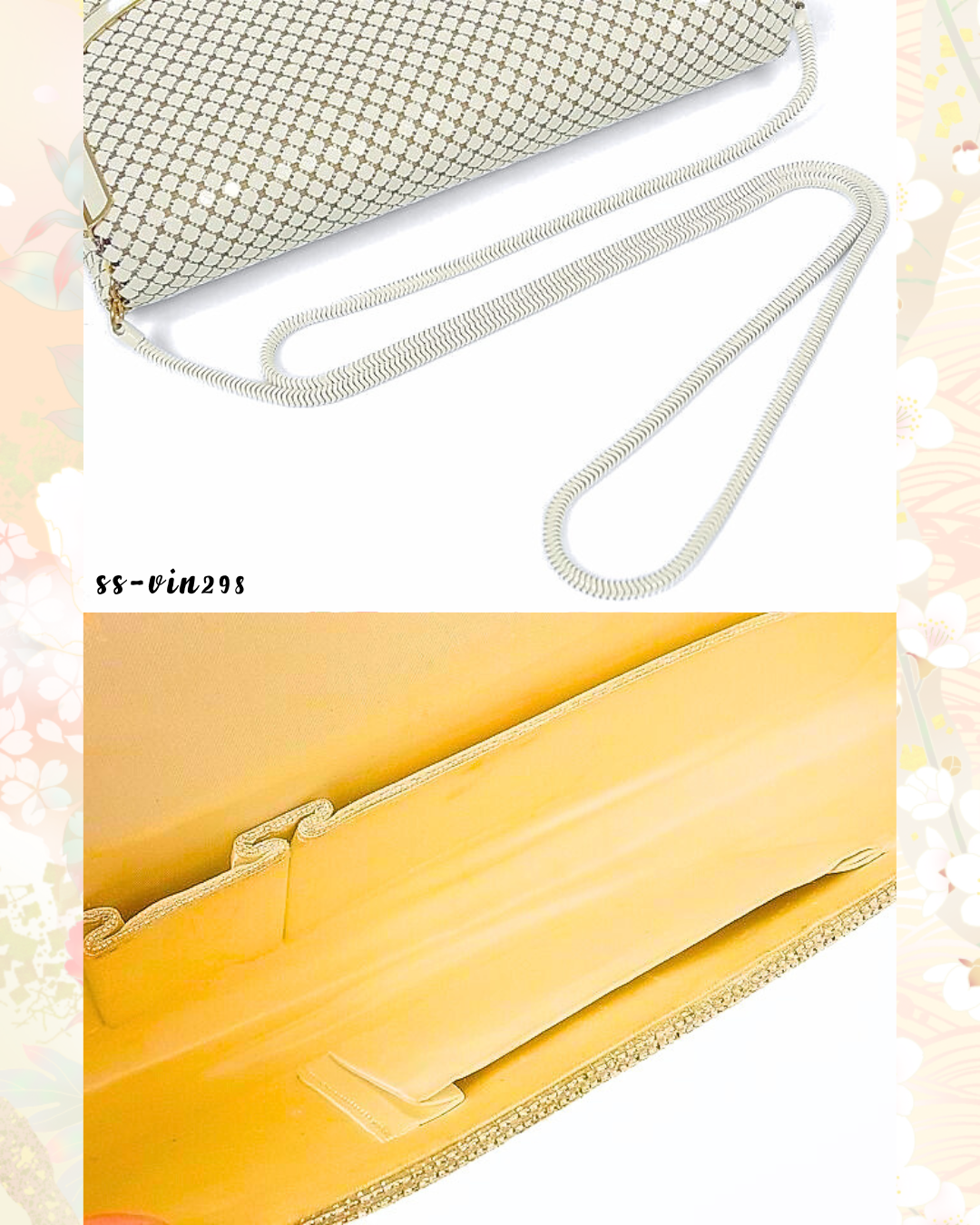 🇯🇵JAPAN Vintage ♡ Bags (Frame Purse/Frame Clutch/Kuchi Bag/Wallet)| 🇯🇵Japanese Vintage♡ Handbags (Golden Nishiki Woven Nishijin Woven Japanese Handbags/Pocket Gold Bags/Wallet)|🔎 ss-vin297|ss-vin298|ss-vin299
