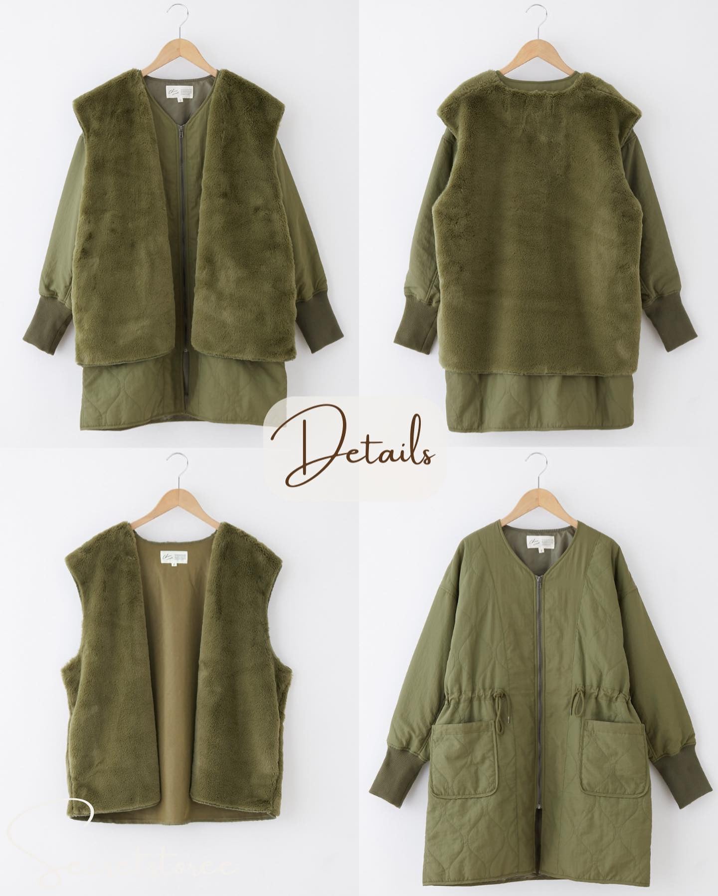 🇯🇵日本|3用異素材毛毛背心外套 outer coat ★ SS-cc69208657