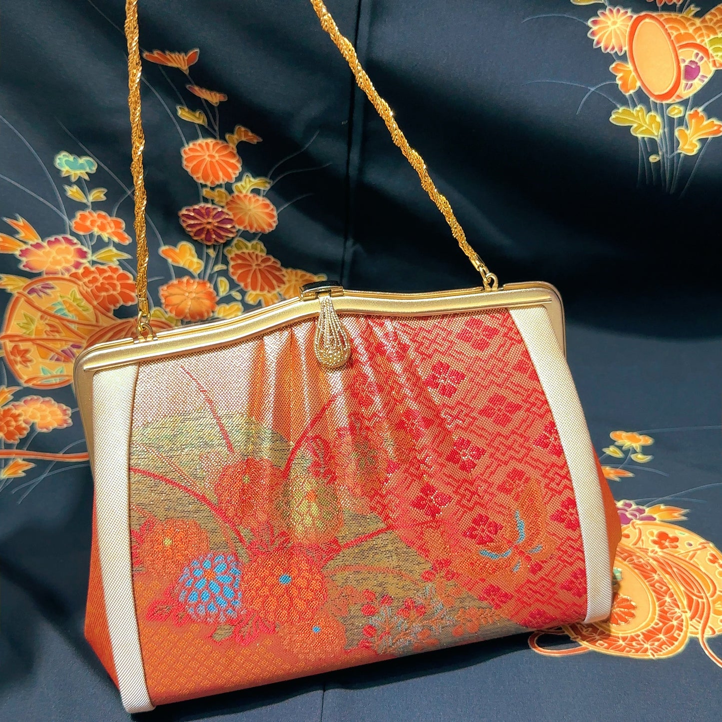 🇯🇵JAPAN Vintage ♡ Bags(Frame Purse/Frame Clutch/Kuchi Bag/Wallet)| 🇯🇵日本古著 ♡ 手袋(金襴錦織西陣織和裝手袋/口金袋/銀包)|🔎ss-vin017