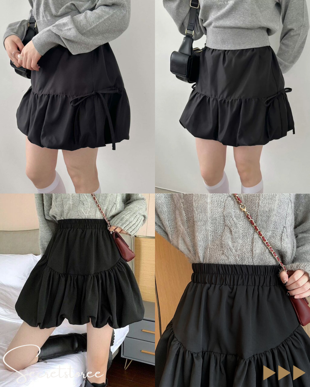🇯🇵Japan|Fluffy Balloon Mini Skirt (3 Colors)
★ Product number 🔎 SS-odo1041010070