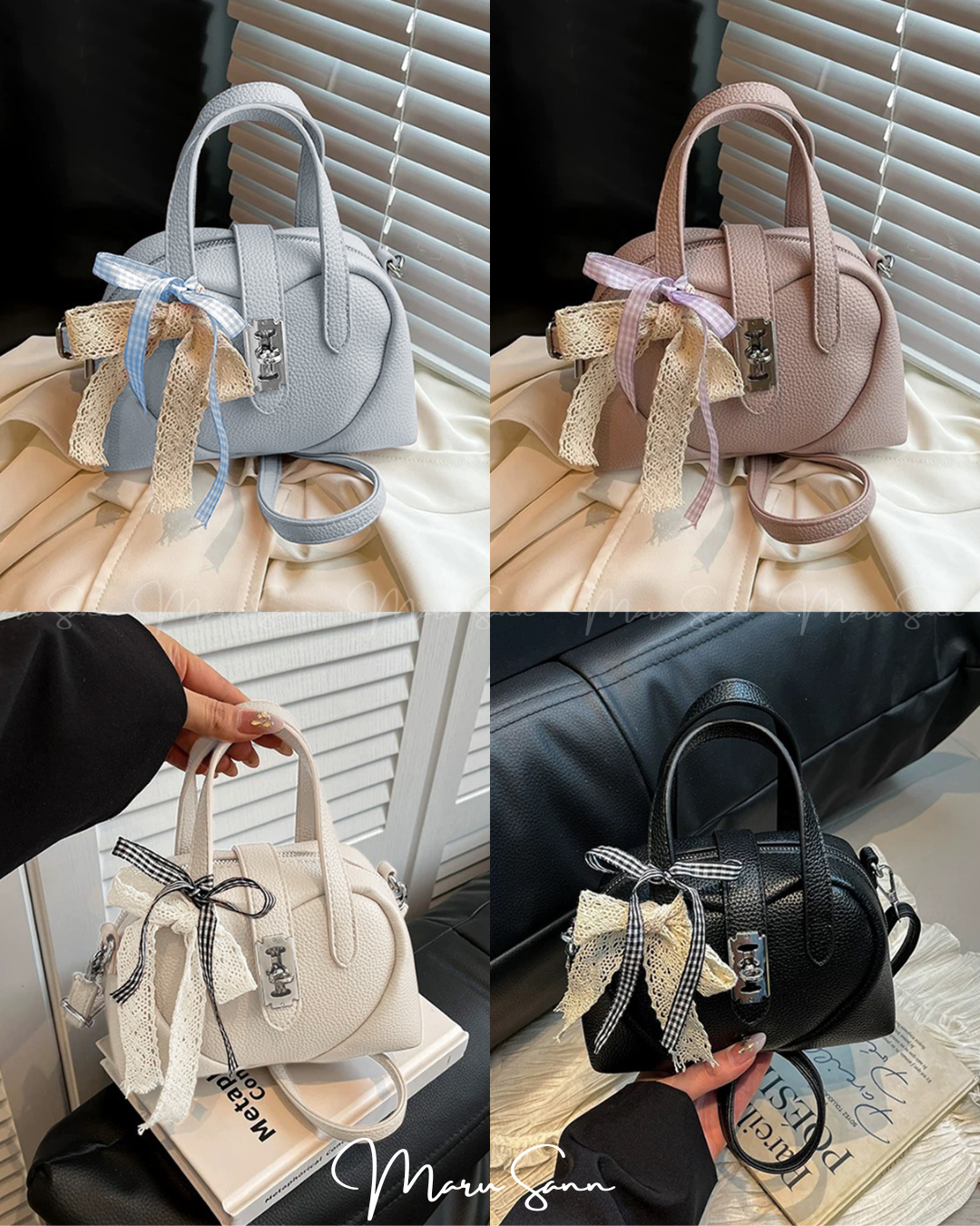 🇯🇵日本 ♥ Mini bag with a heart design and a ribbon 心心緞帶蝴蝶結可愛2way袋 🔎 ɪᴛᴇᴍ ɴᴏ.: ss-jgat2549