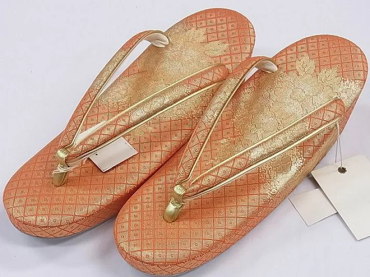 🇯🇵JAPAN Vintage ♡|金襴錦織西陣織和裝手袋 口金包草履套裝🔎ss-vin030