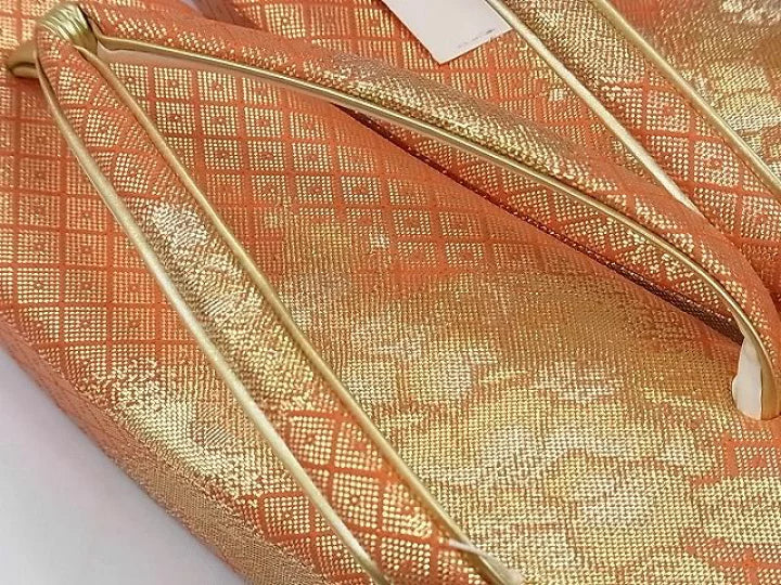 🇯🇵JAPAN Vintage ♡|金襴錦織西陣織和裝手袋 口金包草履套裝🔎ss-vin030