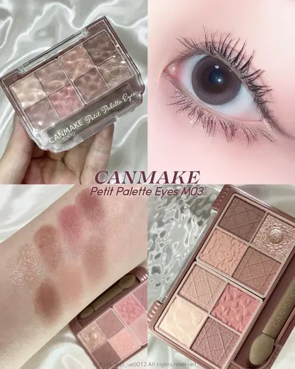 🇯🇵JAPAN ♥ CANMAKE Petit Palette Eyes (Matt) M03 Milky Chericotta 日本 耀目優雅8色眼影盤(啞光系列) キャンメイク プティパレットアイズ(マットタイプ)