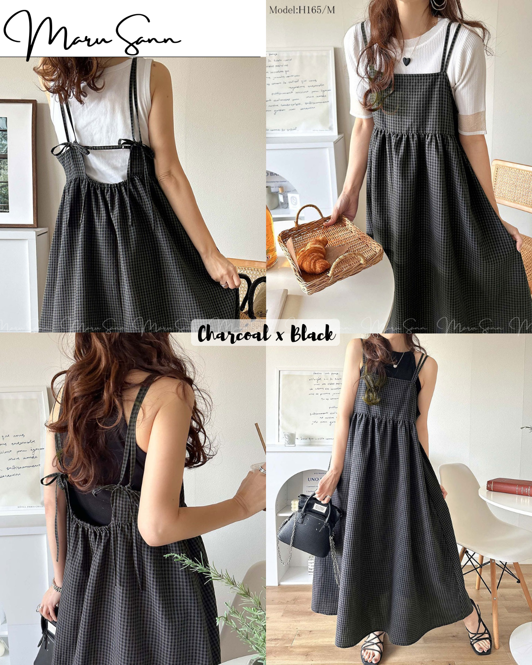 🇯🇵Japan Plaid Flared Slip Dress ◇ 日本 格紋喇叭型吊帶連身裙 🔎 ɪᴛᴇᴍ ɴᴏ:SS-jzrce1010442