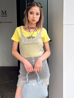 (50%off)🇯🇵 JAPAN ♥ Mohair Camisole Tunic outer Tops 馬海毛吊帶背心式外罩上衣 (2色) jr6471