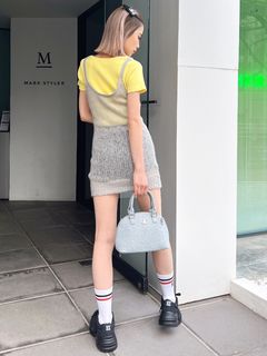 (50%off)🇯🇵 JAPAN ♥ Mohair Camisole Tunic outer Tops 馬海毛吊帶背心式外罩上衣 (2色) jr6471