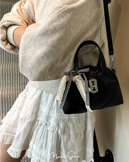 🇯🇵日本 ♥ Mini bag with a heart design and a ribbon 心心緞帶蝴蝶結可愛2way袋 🔎 ɪᴛᴇᴍ ɴᴏ.： ss-jgat2549