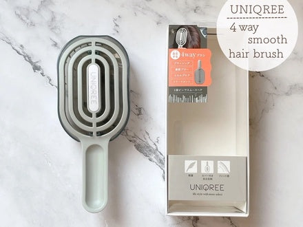 🇯🇵日本 ♥ UNIQREE 4way Smooth Hairbrush 4way順滑髮梳 ＼即使再忙碌也能省時又輕鬆！每天都能進行的美髮護理✨／ UNIQREE 4wayスムースヘアブラシ