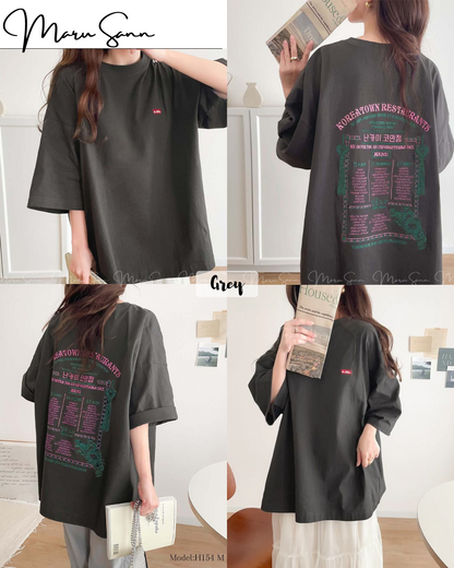 🇯🇵 Japan 100% cotton T-shirt with stylish back embroidery ◇ 日本 100% 純棉背面刺繡時尚造型T-shirt  🔎 ɪᴛᴇᴍ ɴᴏ：SS-jrjv1050170
