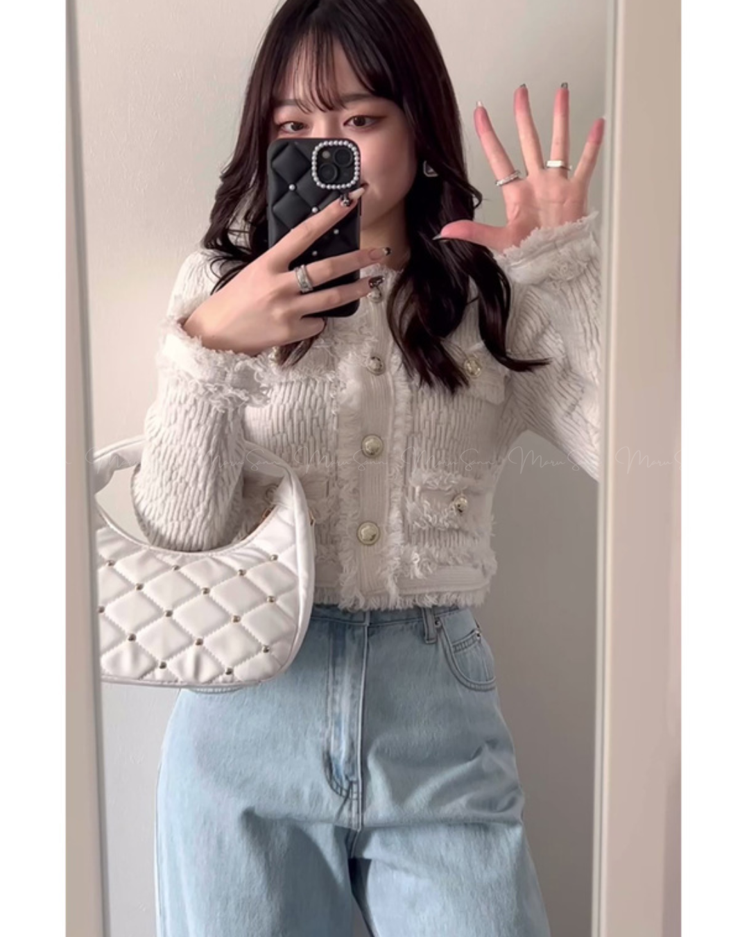 🇯🇵 JAPAN
♥ fringed cropped knitted jacket
流蘇短版針織外套 SS-jgco482