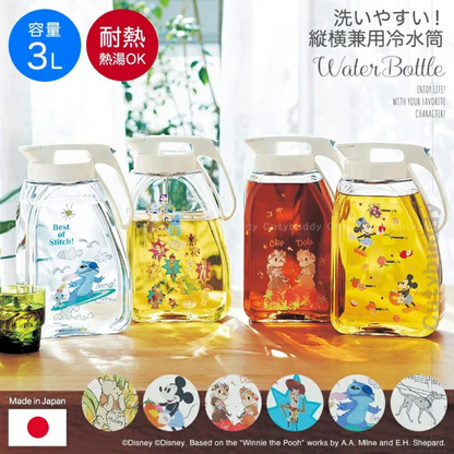 🇯🇵日本 DISNEY 3.0L Cold Water Bottle Seamless Pitcher Hot Water Safe 耐熱縱橫兼用冷水筒 縦横兼用冷熱水筒3.0L