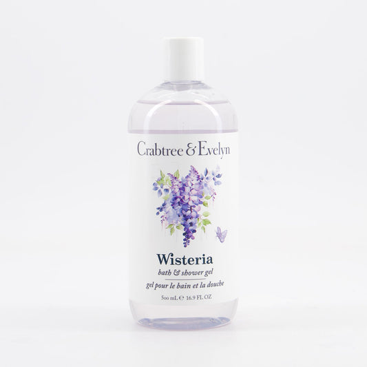 🌍歐美 ♥ CRABTREE & EVELYN Wisteria Bath & Shower Gel 500ml (爽身粉味) 紫藤花沐浴露和沐浴露 16.9盎司