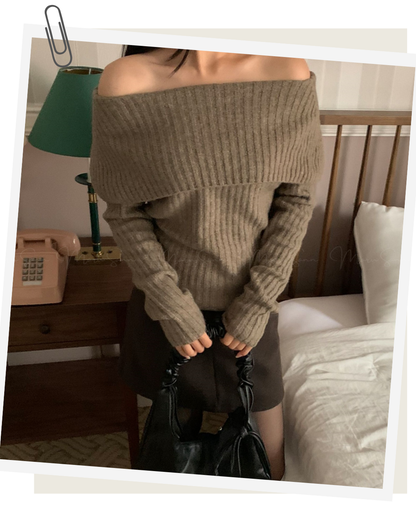 🇰🇷KOREA 
♥ 溫柔一字領 SS-KSS97269136