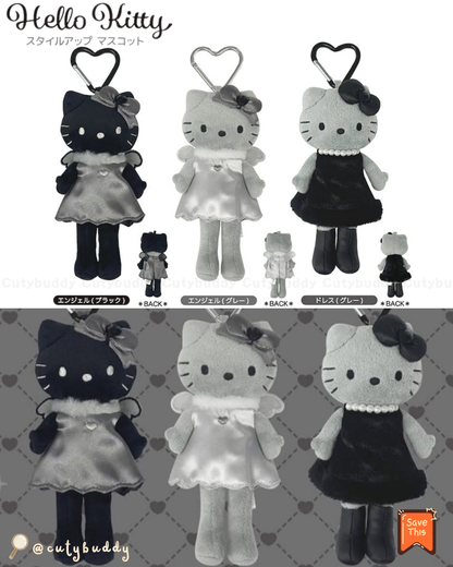 🇯🇵日本 ♡ SANRIO 超難買の長腿Hello Kitty 暗黑天使Black Angel系列