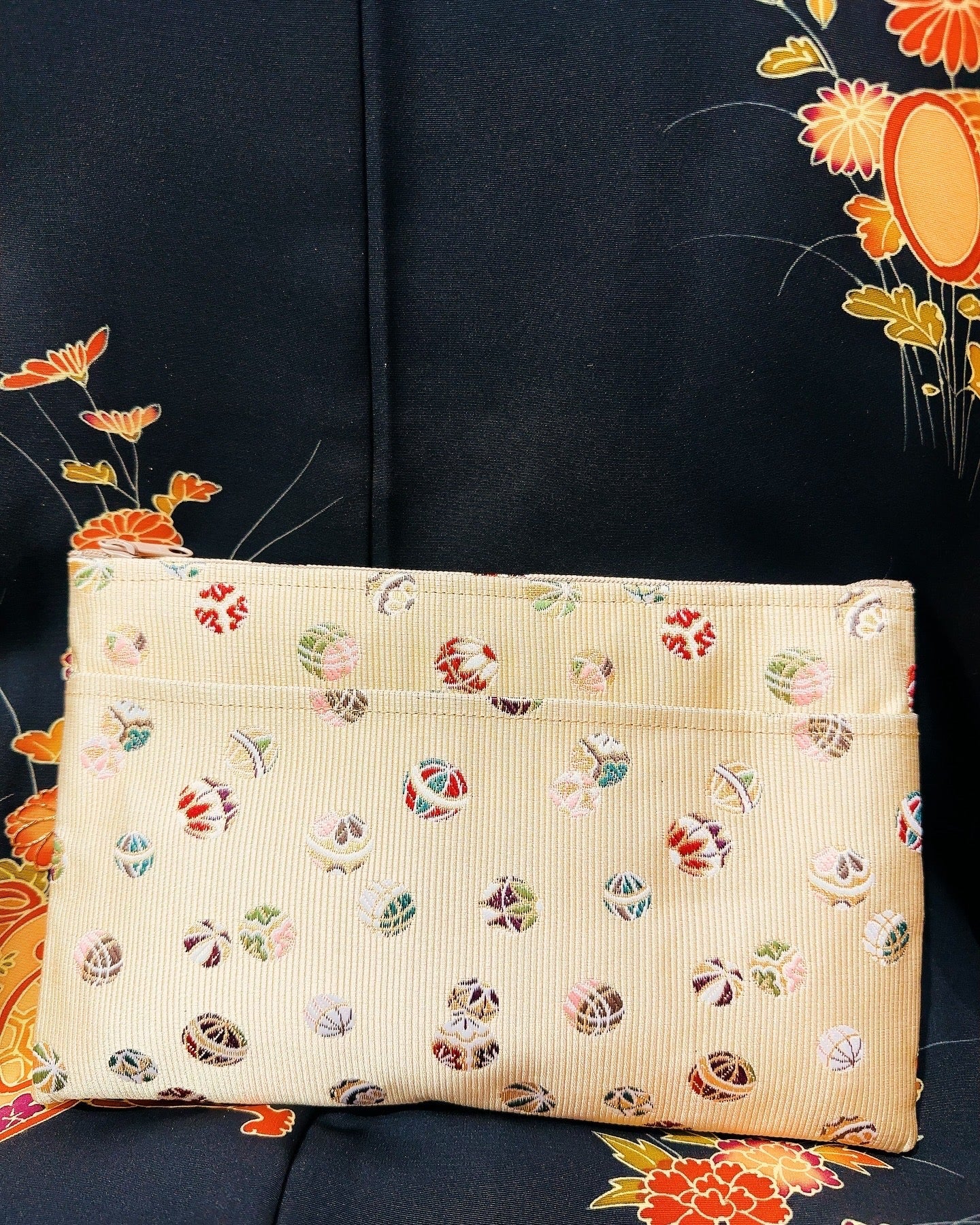 🇯🇵日本古著｜金襴錦織西陣織和裝手袋/口金包🔎 貨品編號：ss-vin085 Early Japanese second-hand old bag / ladies dinner bag