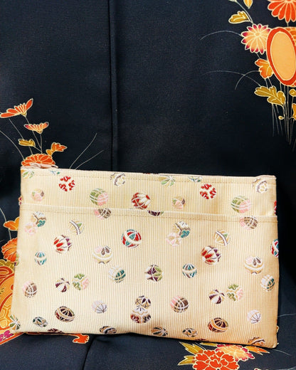 🇯🇵日本古著｜金襴錦織西陣織和裝手袋/口金包🔎 貨品編號：ss-vin085 Early Japanese second-hand old bag / ladies dinner bag