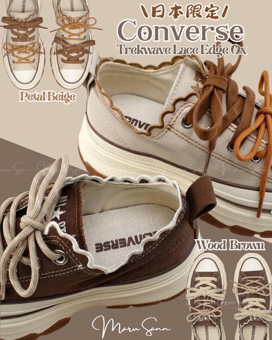 🇯🇵日本限定 ♥ 荷葉花邊厚底鞋 CONVERSE ALL STAR TREKWAVE LACE EDGE OX 🔎 ɪᴛᴇᴍ ɴᴏ.： ss-jc70210